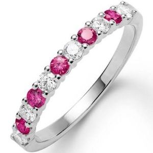 Ruby and diamond ring